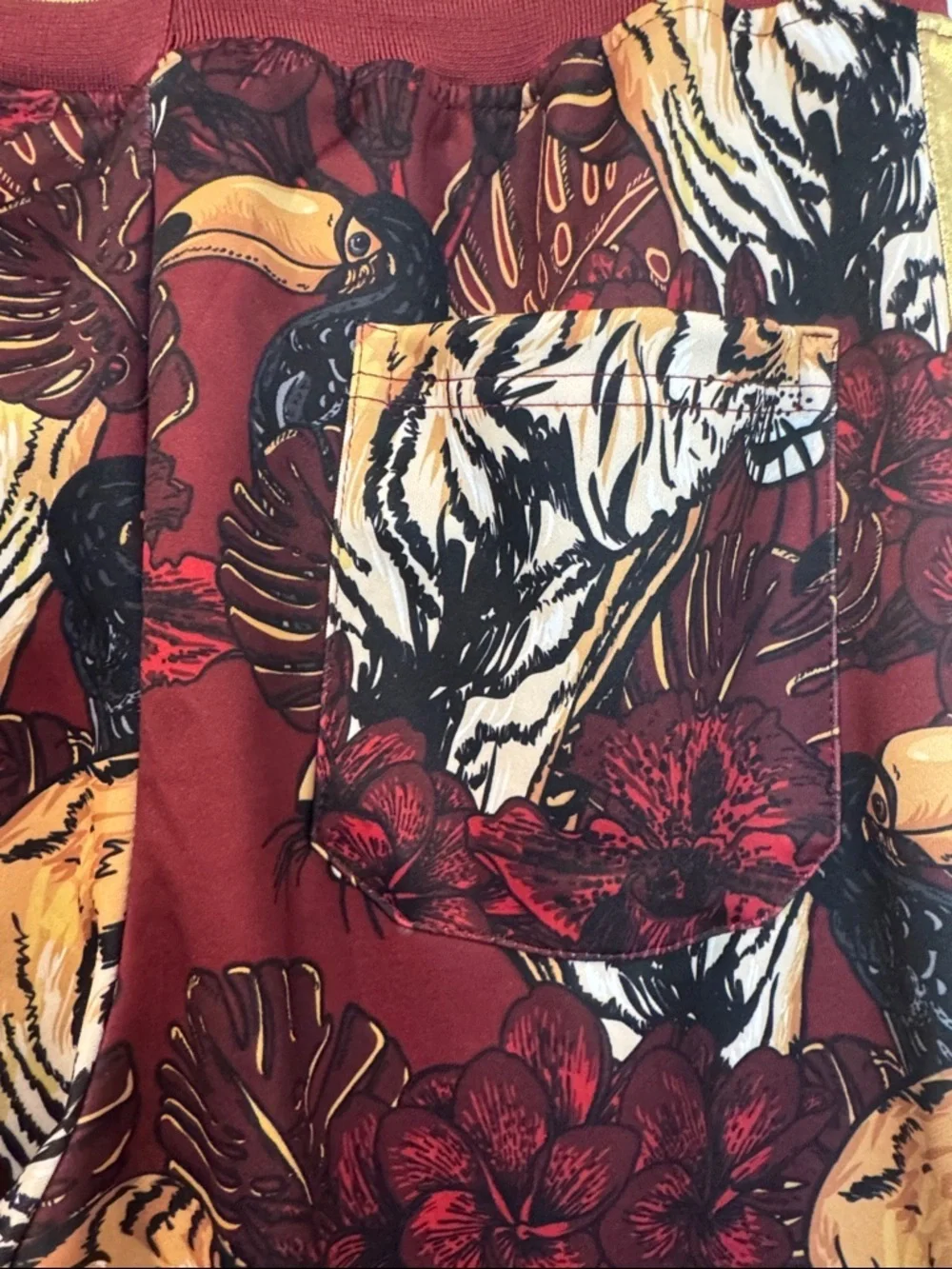 NWT G-Style USA Men's Royal Floral Tiger Tracksuit Set Tulsa King Size M NWT